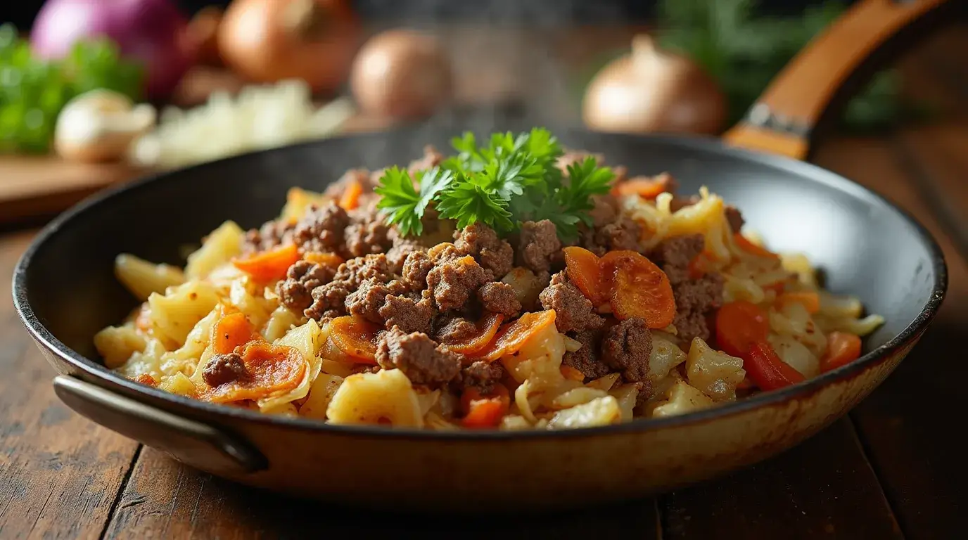 Hamburger And Cabbage