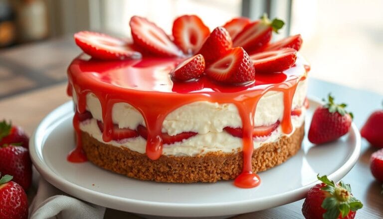 Strawberry Cheesecake Cake